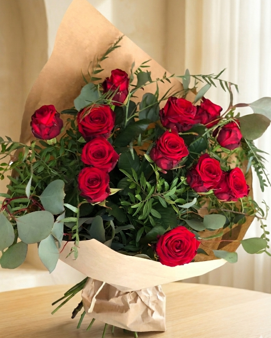 Ramo tradicional rosas rojas