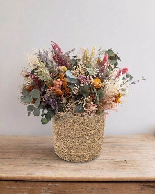Taller de Cesta de flores secas y preservadas Domingo 31 de mayo 11h