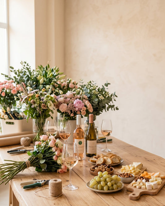 Taller Vino & Flores Domingo 1 de Noviembre 17h