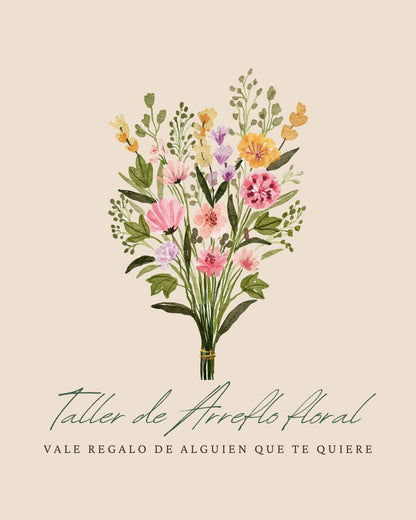Vale regalo Taller de flores