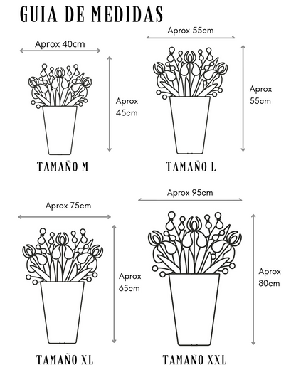 Jarrón de flores de temporada